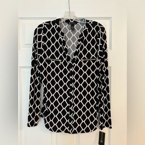 INC Black diamond blouse 💎